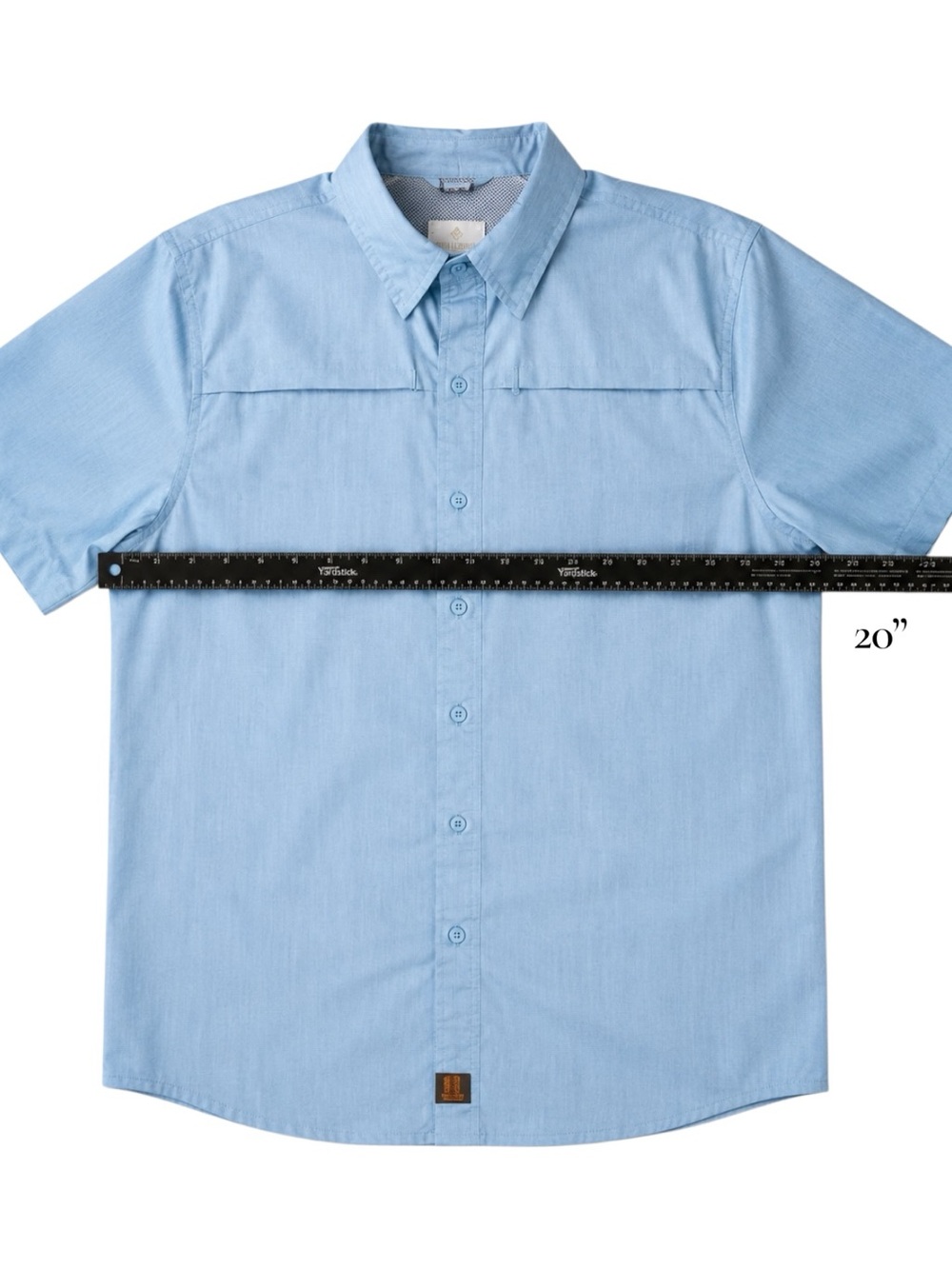Reel Legends Button Down Vented Fishing Blue Shirt Size Small - Picture 3 of 5